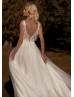 Ivory Tassel Glitter Tulle Trendy Wedding Dress Ivory Tassel Glitter Tulle Trendy Wedding Dress